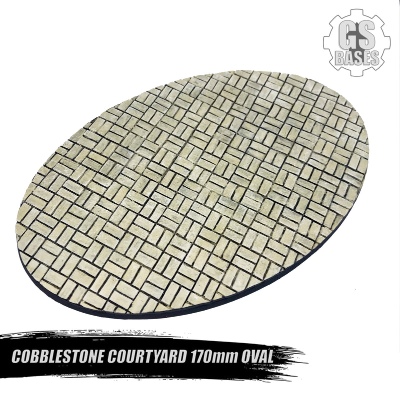 Resin Base - Cobblestone Flat Oval - 170x105mm (1)