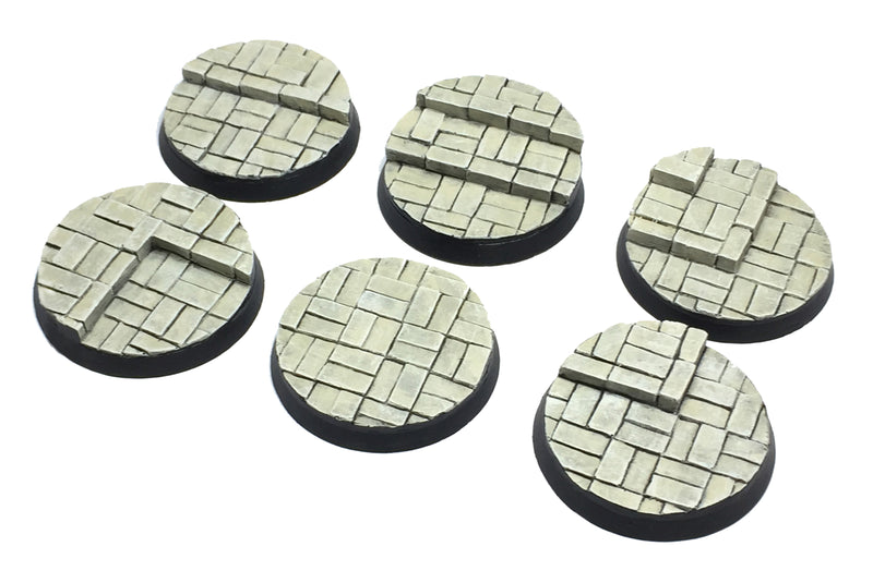 Resin Base - Cobblestone Courtyard Round - 40mm (6)