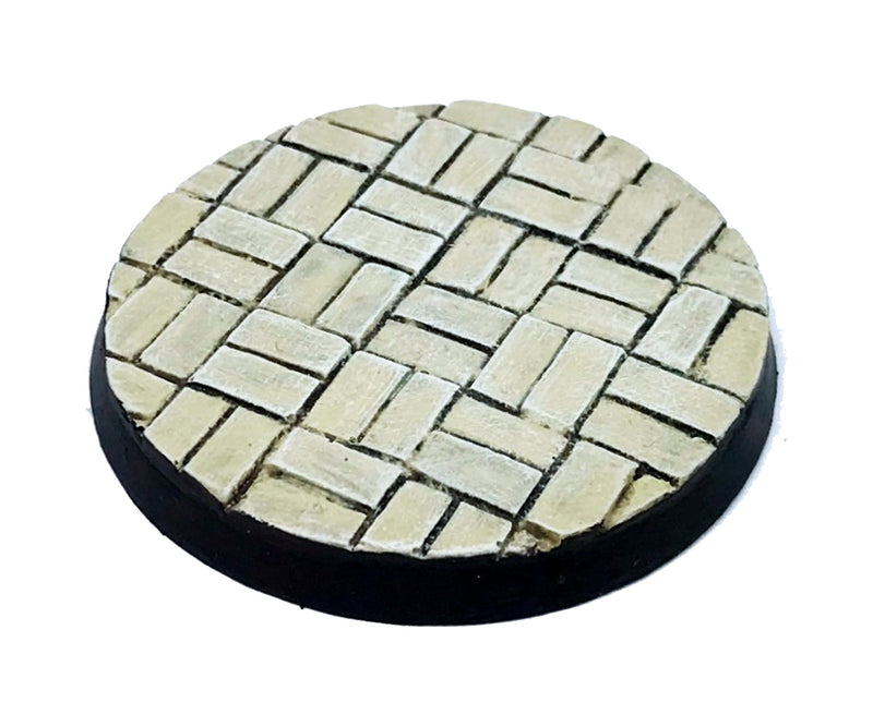 Resin Base - Cobblestone Flat Round - 50mm (4)