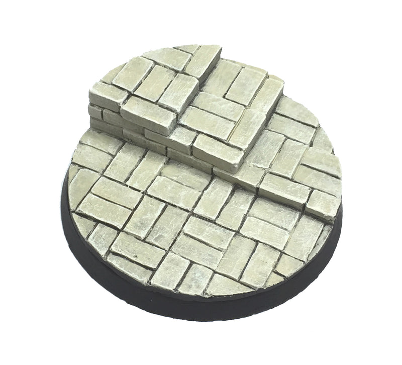 Resin Base - Cobblestone Courtyard Round - 50mm (4)