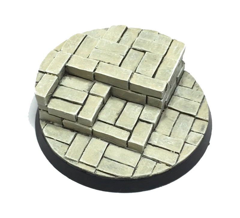 Resin Base - Cobblestone Courtyard Round - 50mm (4)