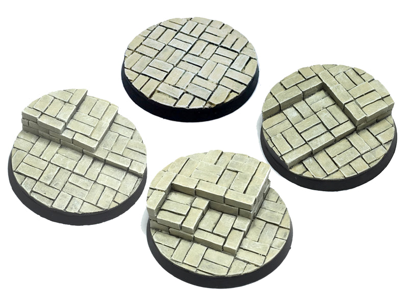 Resin Base - Cobblestone Courtyard Round - 50mm (4)