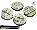 Resin Base - Cobblestone Courtyard Round - 50mm (4)