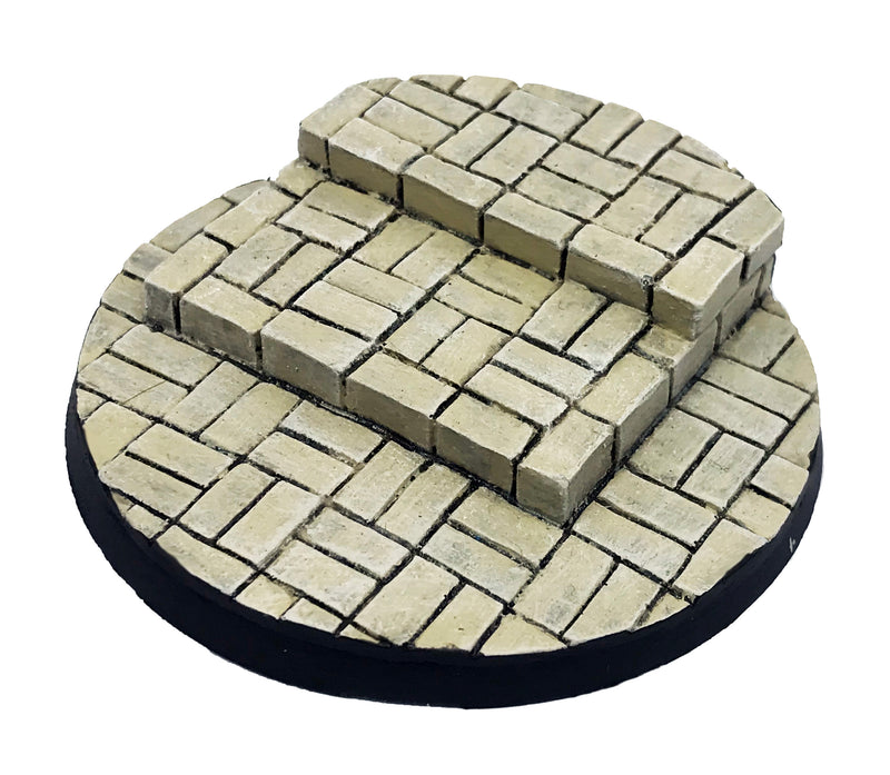 Resin Base - Cobblestone Courtyard Round - 60mm (1C)