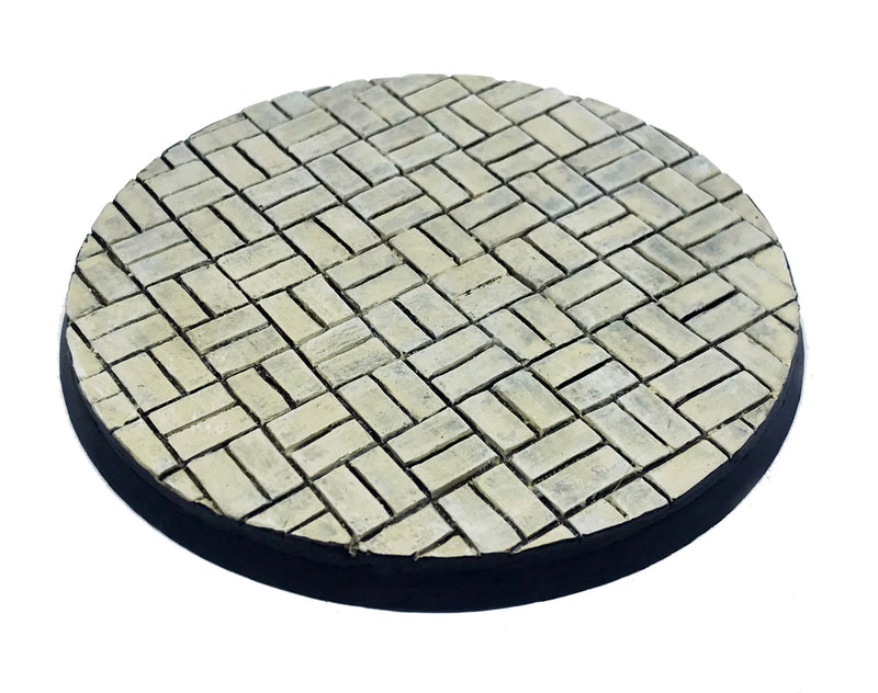 Resin Base - Cobblestone Courtyard Round - 80mm (1A)