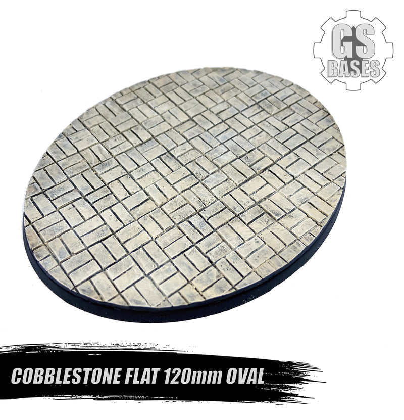 Resin Base - Cobblestone Flat Oval - 120x92mm (1)