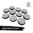 Resin Base - Cobblestone Flat Round - 25mm (10)