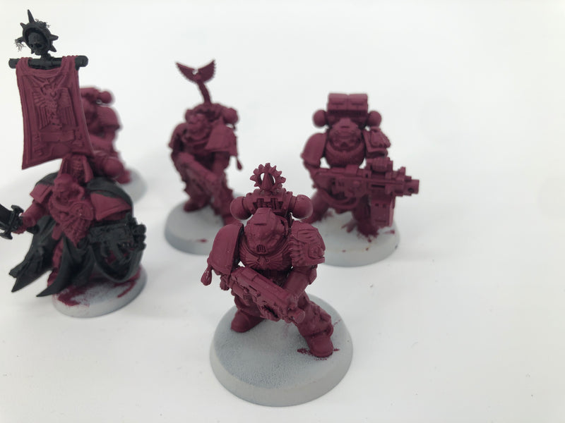 Space Marines Blood Angels Sternguard Veterans and Captain BC158-0927