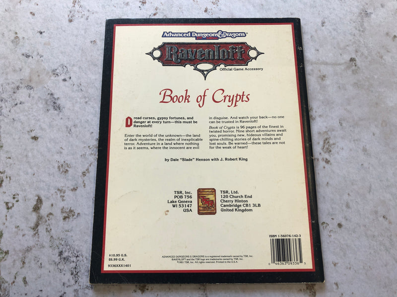 Advanced Dungeons & Dragons - Ravenloft Book of Crypts AS675-0924