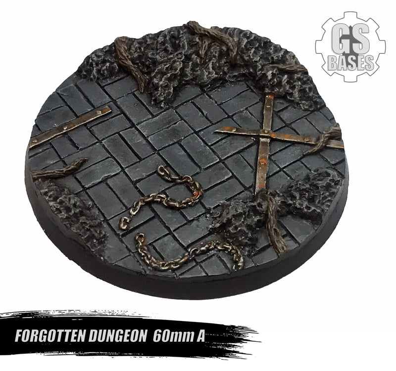 Resin Base - Forgotten Dungeon Round - 60mm (1A)