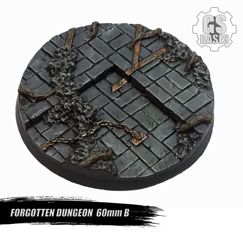 Resin Base - Forgotten Dungeon Round - 60mm (1B)