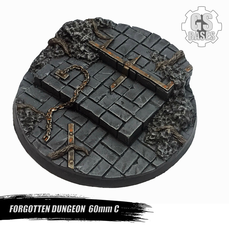 Resin Base - Forgotten Dungeon Round - 60mm (1C)