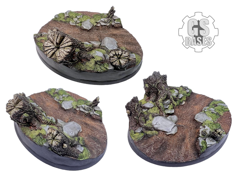 Resin Base - Gloomy Forrest Oval - 120x92mm (1)