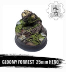 Resin Base - Gloomy Forrest -Round - 25mm Hero (1)