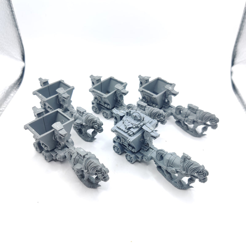 Warhammer Fantasy Dwarf Mining Carts x5 - BA066