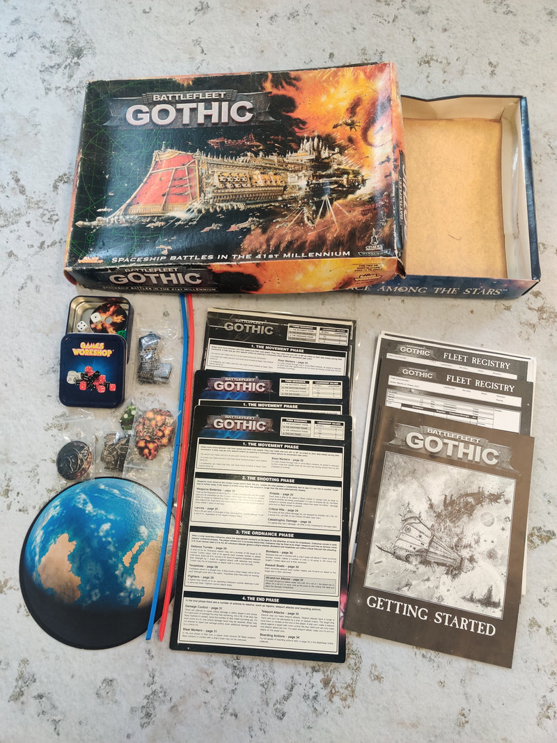 Battlefleet Gothic Damaged Box and Accessories - BD001