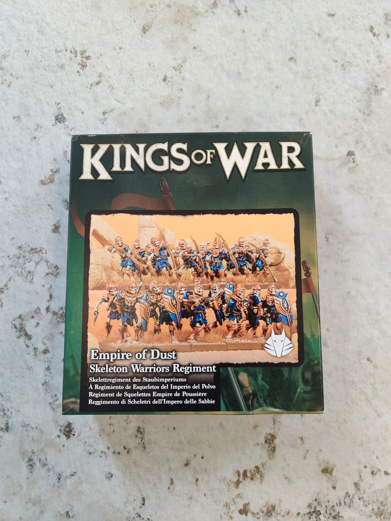 Kings of War Empire of Dust Skeleton Warriors Regiment - BD011