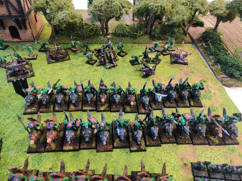 Warhammer Fantasy Orcs and Goblins Army Painted - BD301