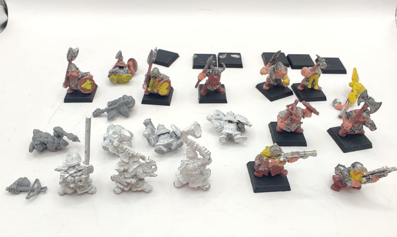 Warhammer Fantasy Dwarf Metal and Plastic Bundle Oldhammer AT044