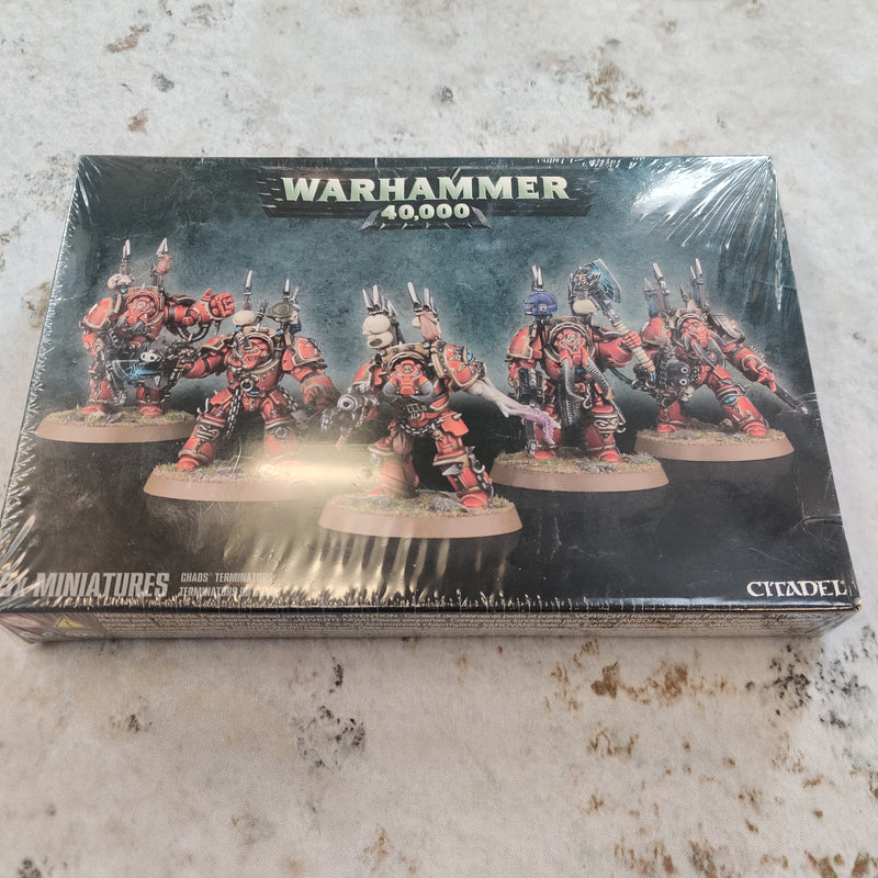 Warhammer 40k Chaos Terminator Squad OOP - New in Box AV005