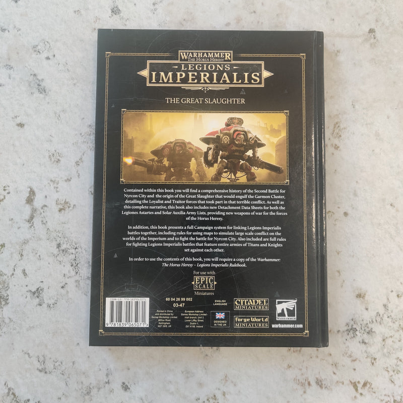 Legions Imperialis The Great Slaughter Rulebook AV195