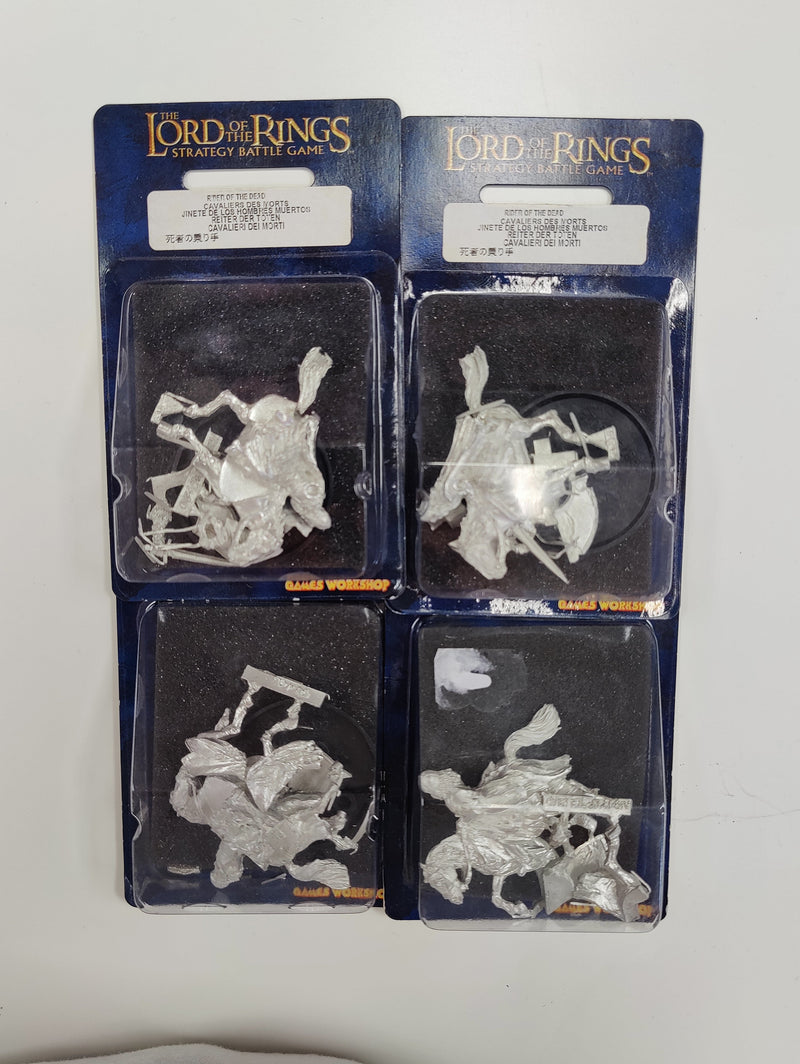 Middle Earth SBG - Army of the Dead, 4x Riders Of The Dead Metal NIB (AY002)