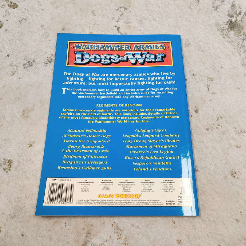 Warhammer Armies 5th Edition Dogs of War Rulebook - OOP BK0008