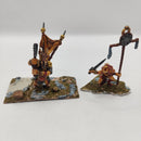 Warhammer The Old World Beasts of Chaos Bestigor Champion and Standard Bearer BA152