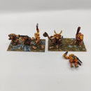 Warhammer Fantasy Beasts of Chaos Beastmen x6 - 1990s - Metal OOP AZ020