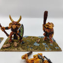 Warhammer Fantasy Beasts of Chaos Beastmen x6 - 1990s - Metal OOP AZ020