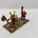 Warhammer Fantasy Beasts of Chaos Beastmen x6 - 1990s - Metal OOP AZ020