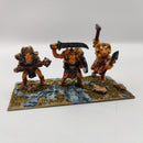 Warhammer Fantasy Beasts of Chaos Beastmen x6 - 1990s - Metal OOP AZ020