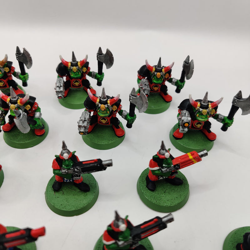 Warhammer 40k 2nd Edition Orks and Gretchin - Core Set Painted AZ199