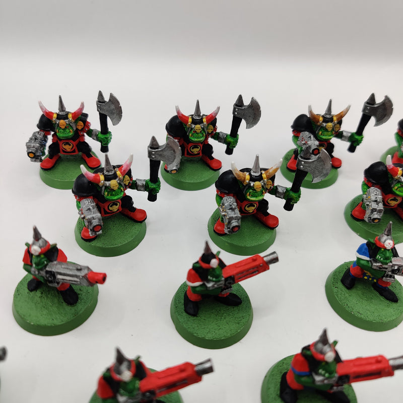 Warhammer 40k 2nd Edition Orks and Gretchin - Core Set Painted AZ199