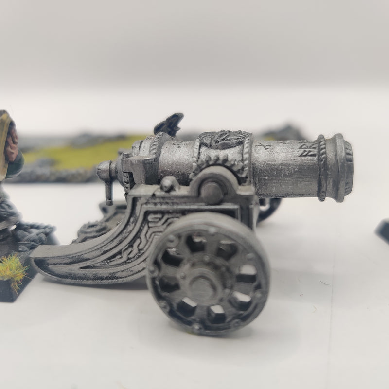Warhammer The Old World Dwarf Cannon - Painted AJ042