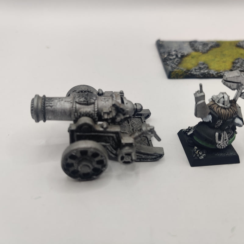 Warhammer The Old World Dwarf Cannon - Painted AJ042