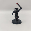 Lord of the Rings Warhammer Uruk-hai Captain and Banner - Metal OOP AD049