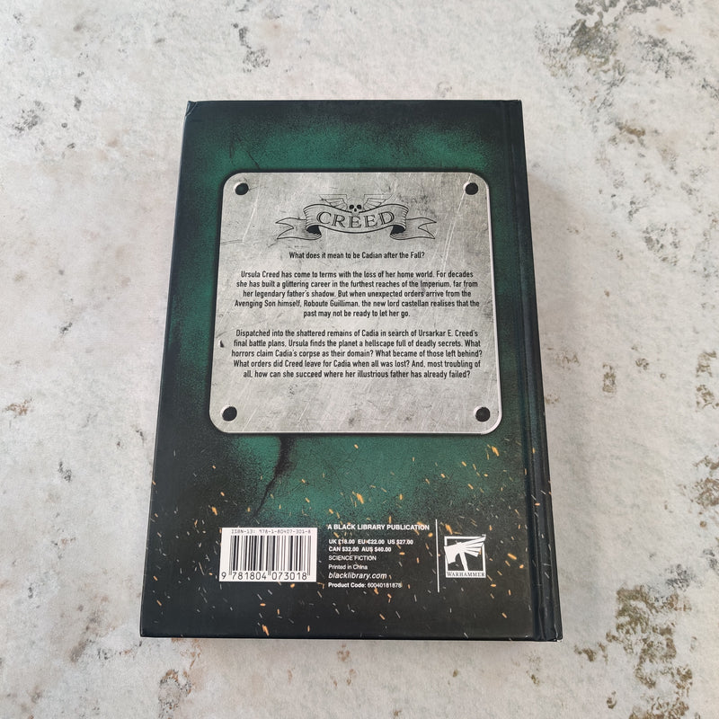 Warhammer 40k Creed Ashes of Cadia Hardback by Jude Reid BG012