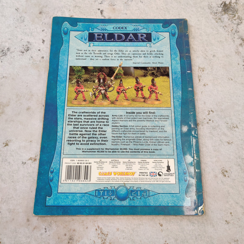Warhammer 40k 3rd Edition Codex Eldar - 1999 BK0050