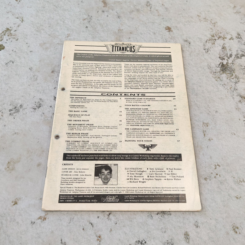 Adeptus Titanicus Rulebook - No Cover BK0054