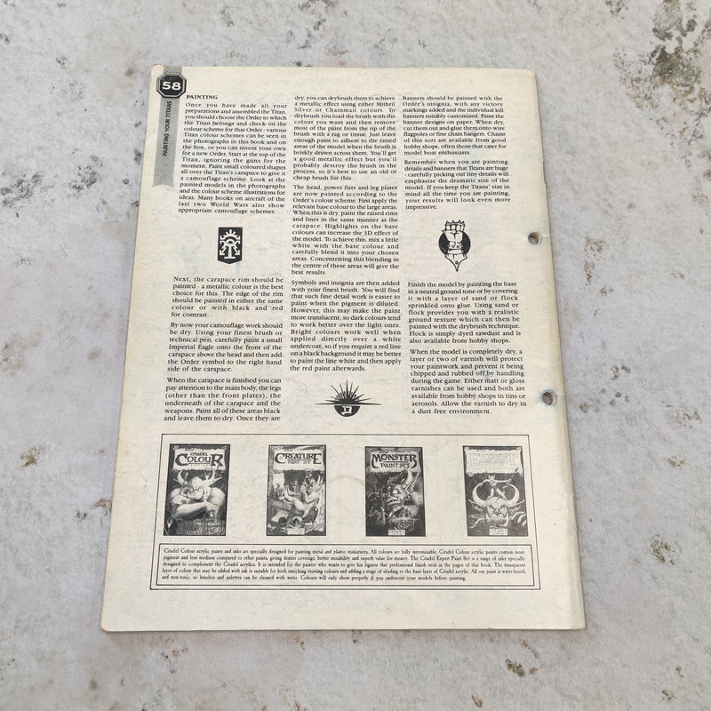 Adeptus Titanicus Rulebook - No Cover BK0054