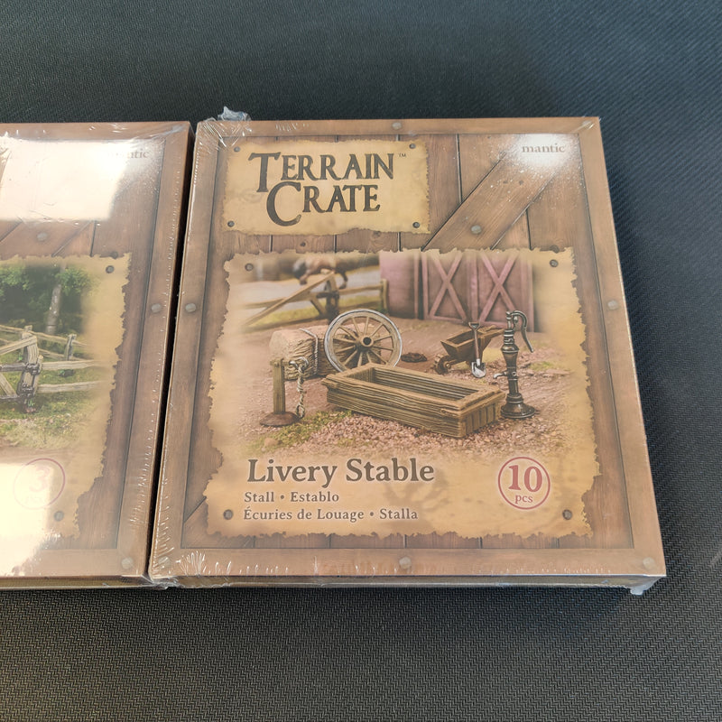 Terrain Crate Livery Stable and Fences AY135