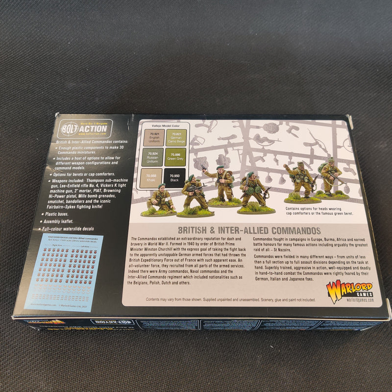 Bolt Action British and Inter-Allied Commandos - In Box AY142