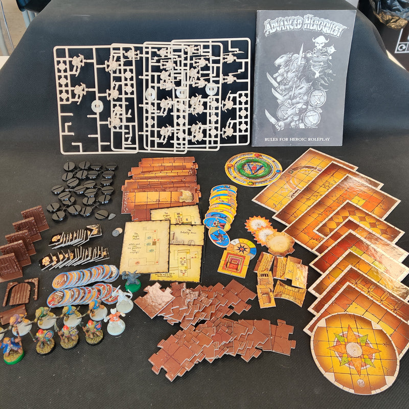 Advanced Heroquest Boardgame - No Box - Incomplete AB050