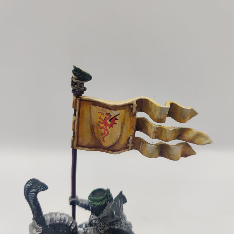 Warhammer the Old World Empire Standard Bearer on Horse - Well Painted AF118