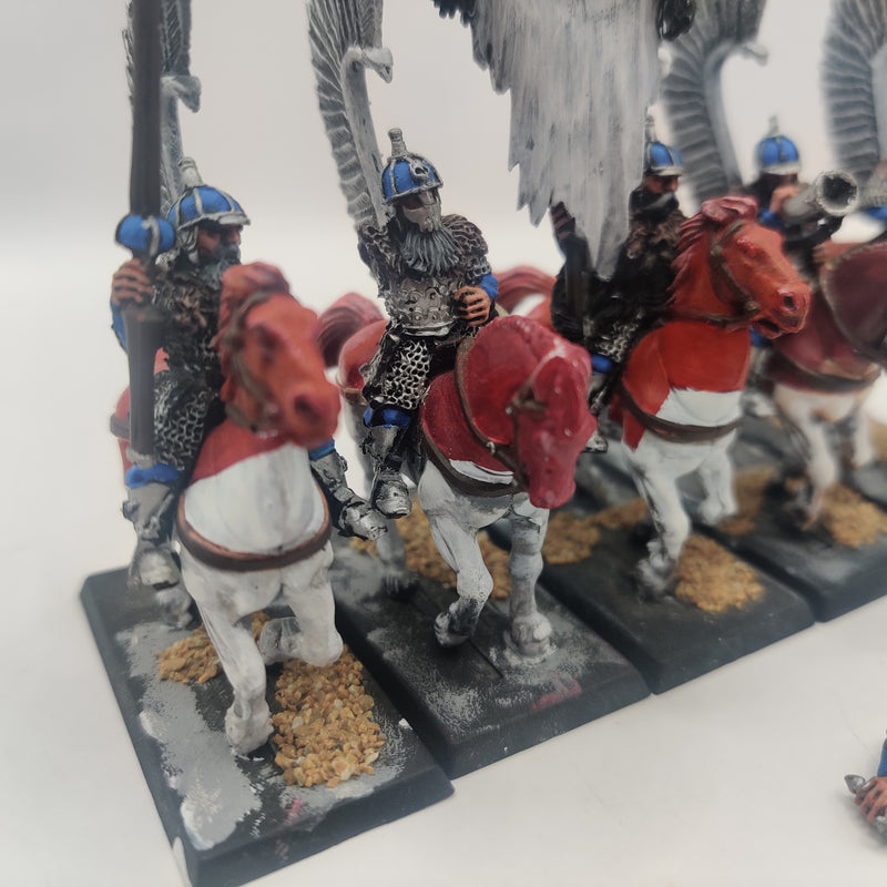 Warhammer The Old World Kislev Winged Lancers x5 inc Command - Painted AL010