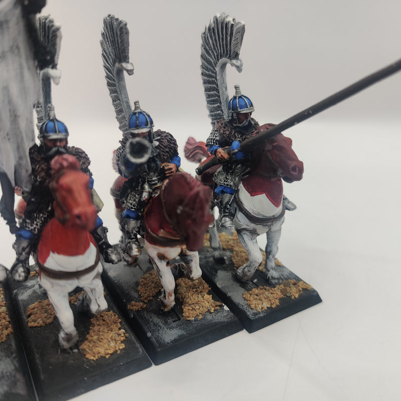 Warhammer The Old World Kislev Winged Lancers x5 inc Command - Painted AL010