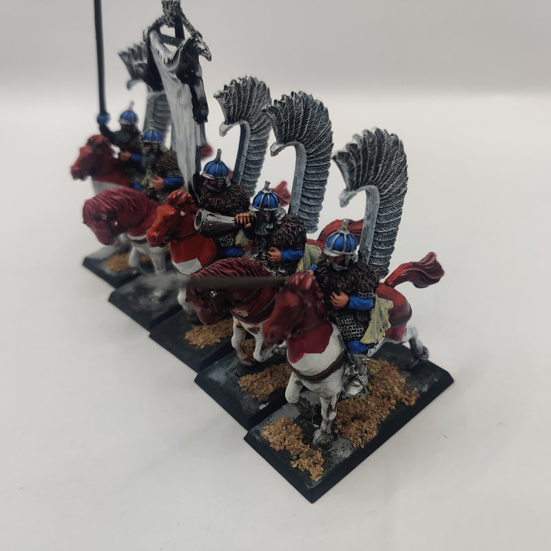 Warhammer The Old World Kislev Winged Lancers x5 inc Command - Painted AL010