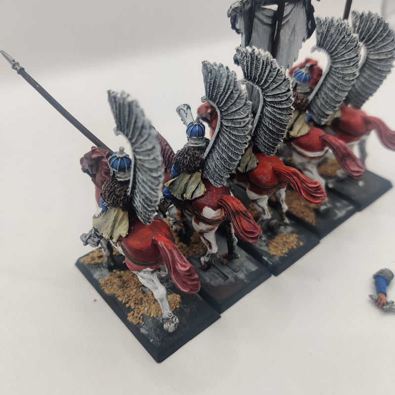 Warhammer The Old World Kislev Winged Lancers x5 inc Command - Painted AL010