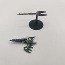 Battlefleet Gothic Eldar Hemlock Destroyer and Shadow Hunter AW149